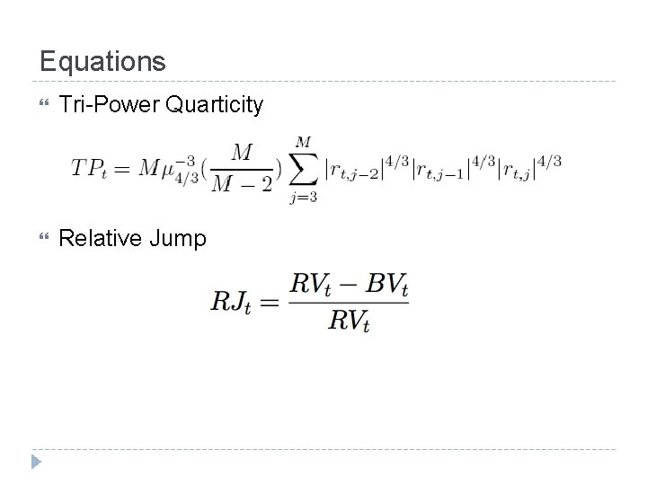 Equations Tri-Power Quarticity Relative Jump 