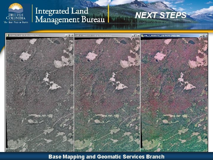 NEXT STEPS ISO 9001: 2000 Base Mapping and Geomatic Services Branch Base Mapping and