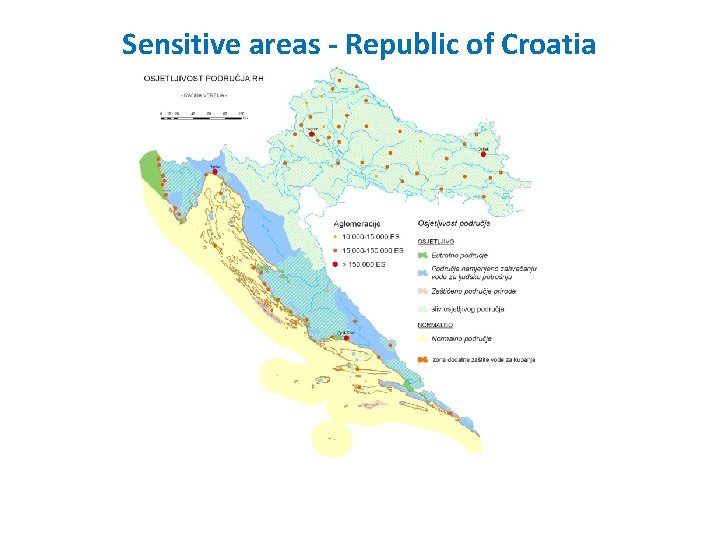 Sensitive areas - Republic of Croatia 