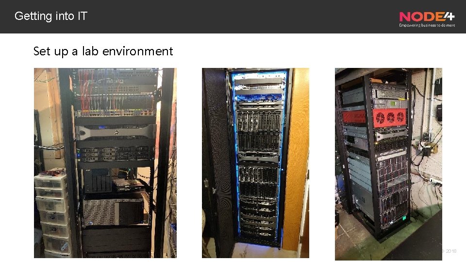 Getting into IT Set up a lab environment © 2018 