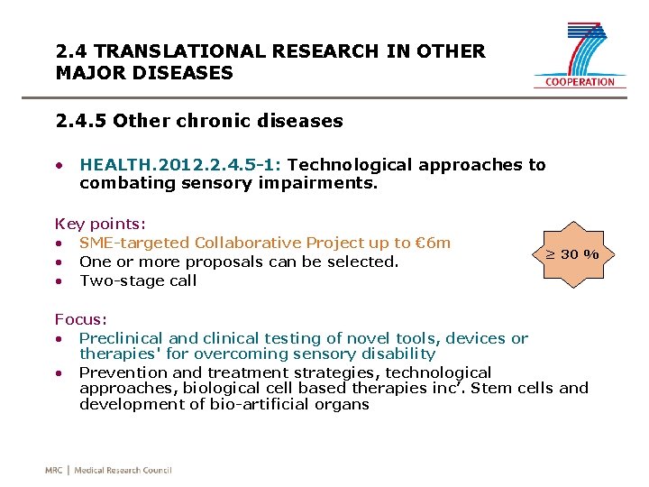 2. 4 TRANSLATIONAL RESEARCH IN OTHER MAJOR DISEASES 2. 4. 5 Other chronic diseases