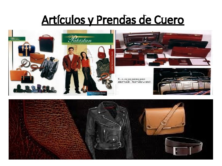 Artículos y Prendas de Cuero 