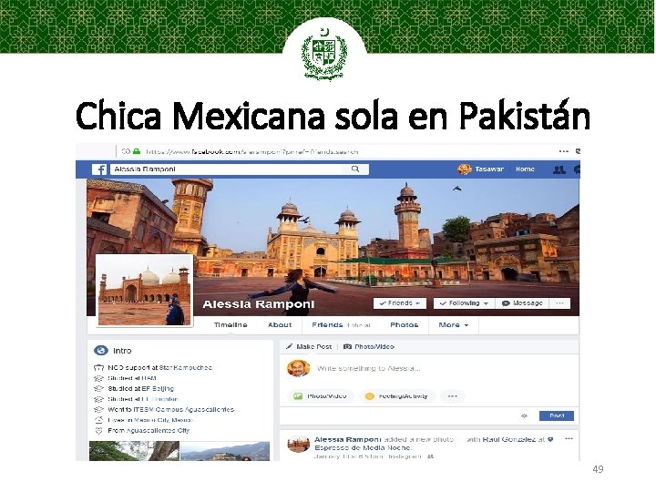 Chica Mexicana sola en Pakistán 49 