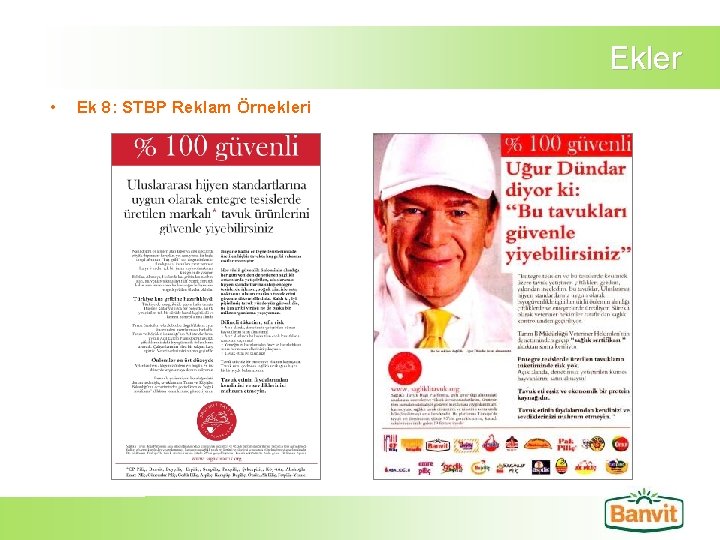 Ekler • Ek 8: STBP Reklam Örnekleri 