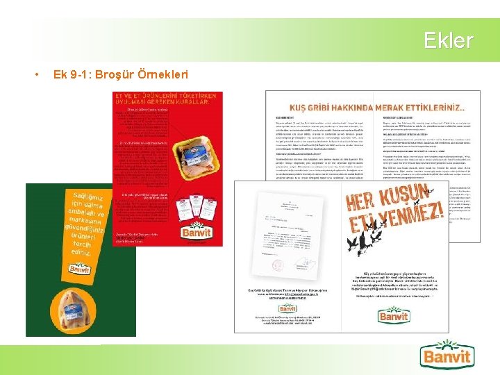 Ekler • Ek 9 -1: Broşür Örnekleri 