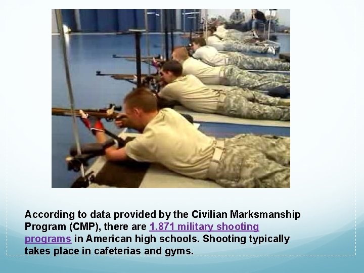 According to data provided by the Civilian Marksmanship Program (CMP), there are 1, 871