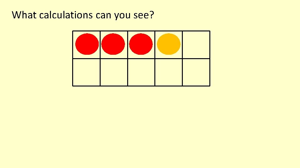 What calculations can you see? 