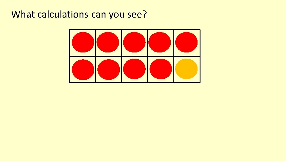 What calculations can you see? 