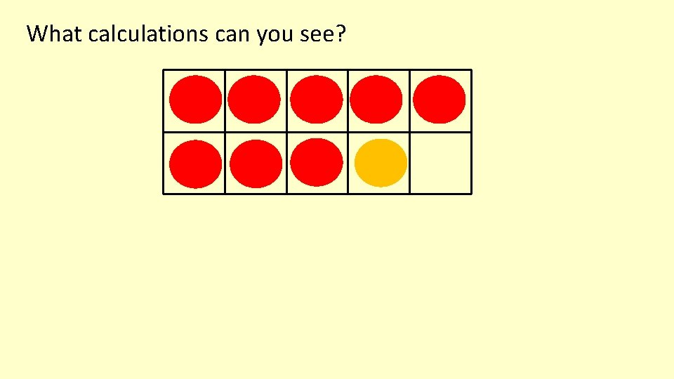 What calculations can you see? 