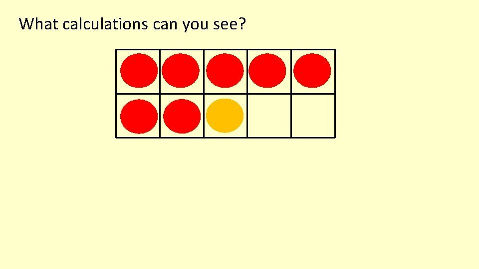 What calculations can you see? 