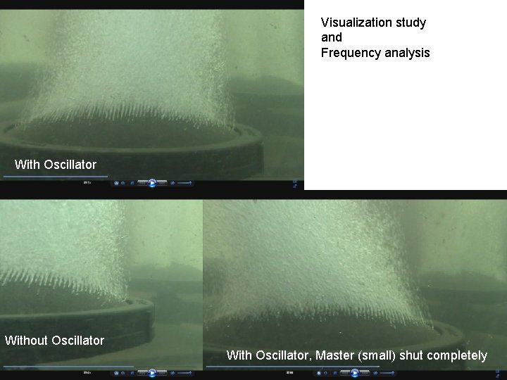 Visualization study and Frequency analysis With Oscillator Chemical & Without Oscillator Process Engineering ‘Engineering