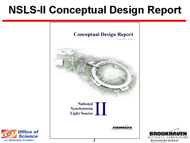 NSLS-II Conceptual Design Report 3 BROOKHAVEN SCIENCE 