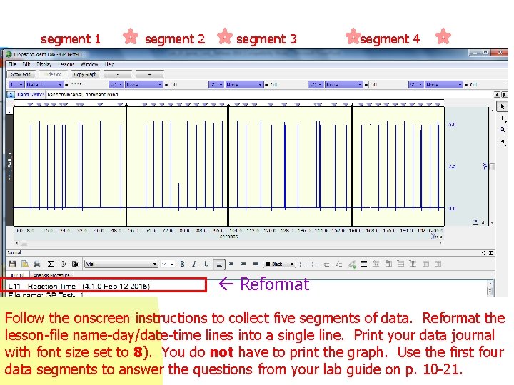 segment 1 segment 2 segment 3 segment 4 Reformat Follow the onscreen instructions to