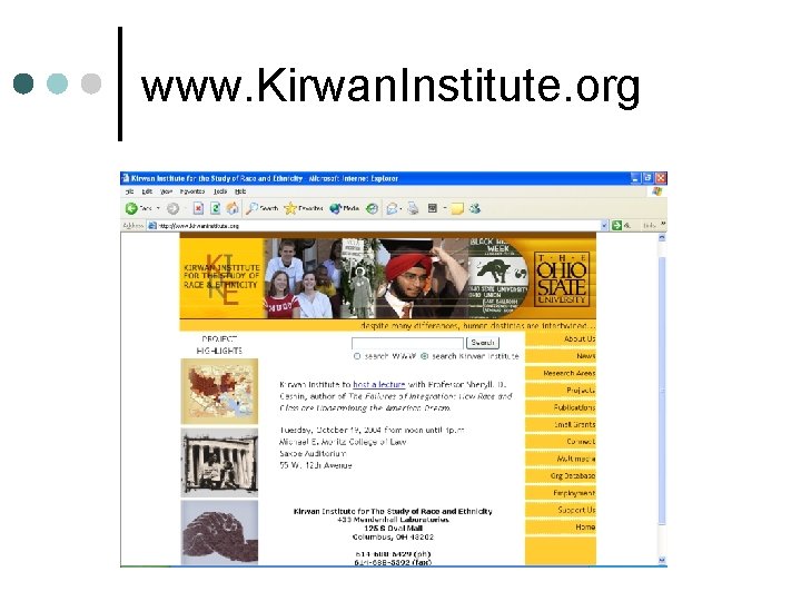 www. Kirwan. Institute. org 