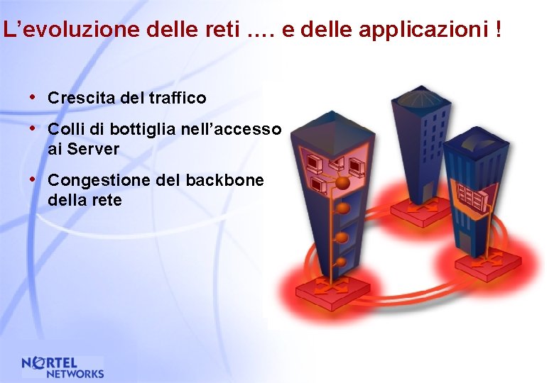 L’evoluzione delle reti …. e delle applicazioni ! • Crescita del traffico • Colli