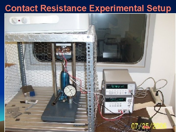 Contact Resistance Experimental Setup 