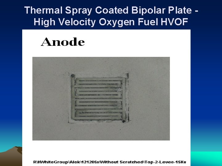 Thermal Spray Coated Bipolar Plate High Velocity Oxygen Fuel HVOF 