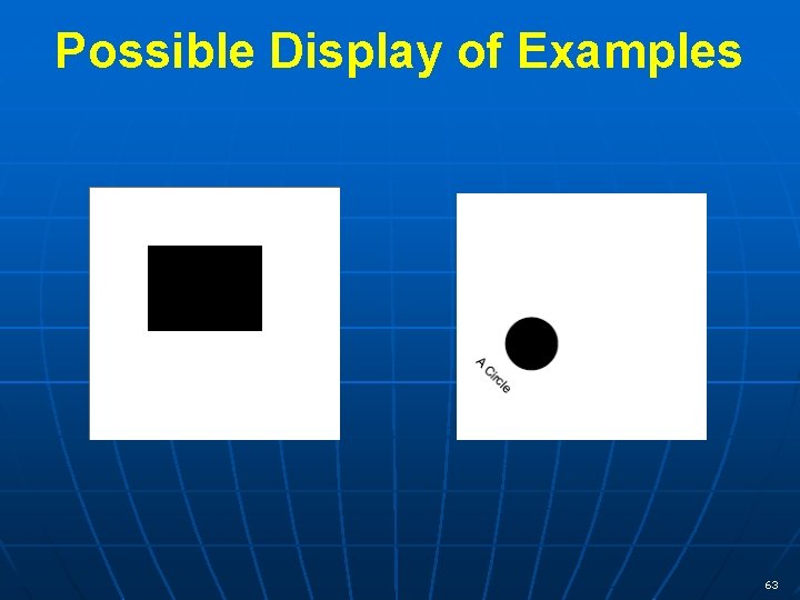 Possible Display of Examples 63 