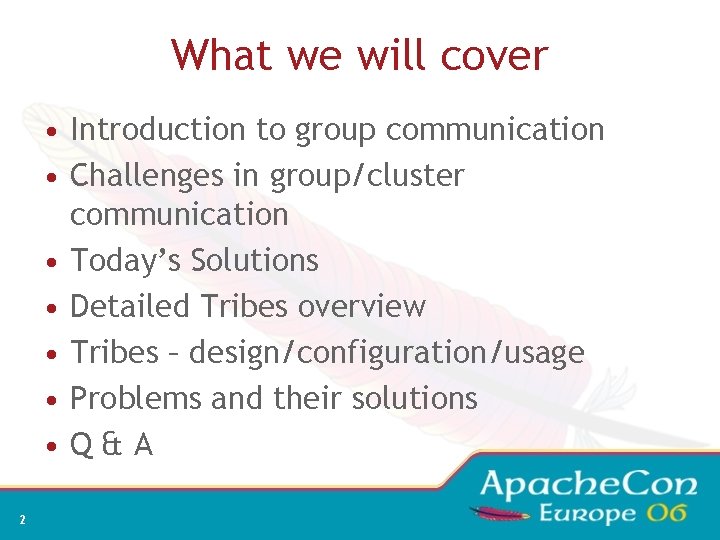 What we will cover • Introduction to group communication • Challenges in group/cluster communication