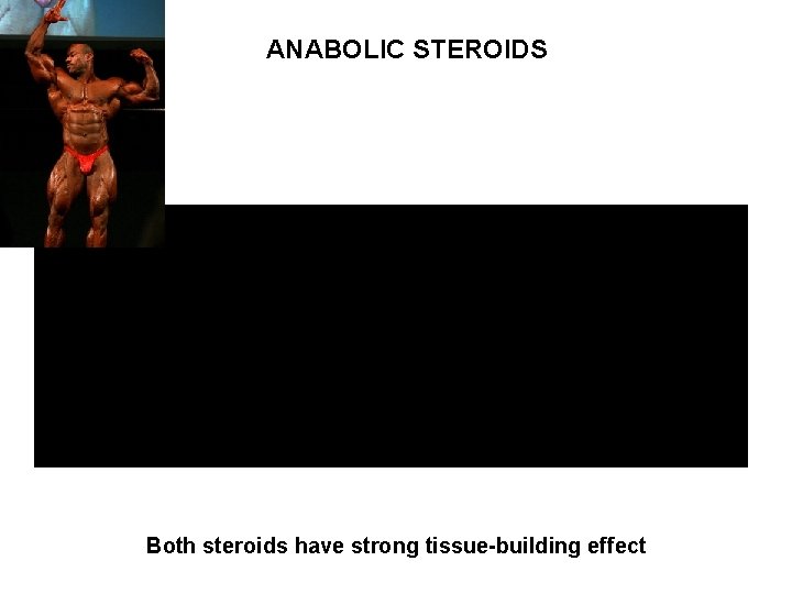 ANABOLIC STEROIDS Both steroids have strong tissue-building effect 