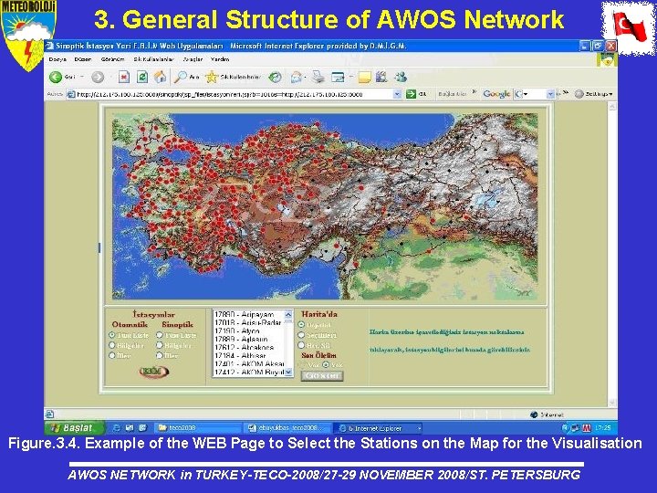 3. General Structure of AWOS Network Figure. 3. 4. Example of the WEB Page