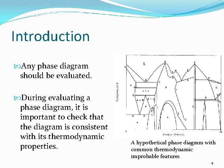 Introduction Any phase diagram should be evaluated. During evaluating a phase diagram, it is