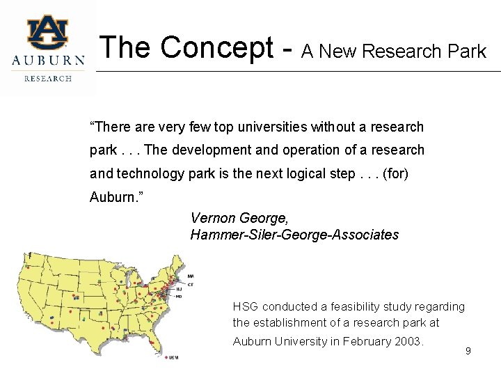 The Concept - A New Research Park “There are very few top universities without