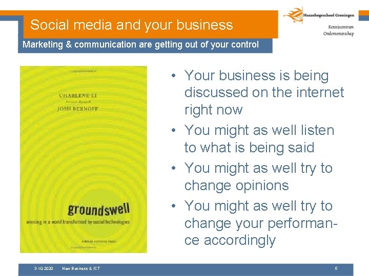 Social media and your business Marketing & communication are getting out of your control