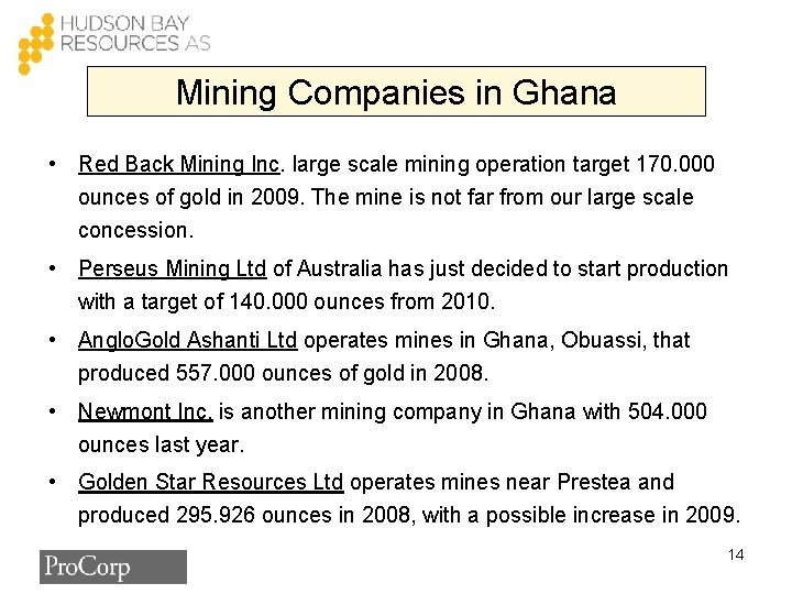 Mining Companies in Ghana • Red Back Mining Inc. large scale mining operation target