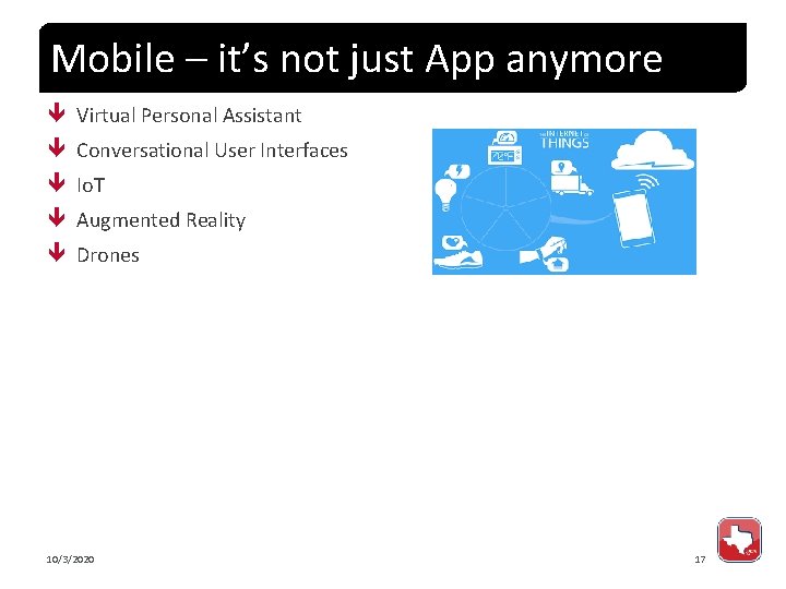 Mobile – it’s not just App anymore Virtual Personal Assistant Conversational User Interfaces Io.