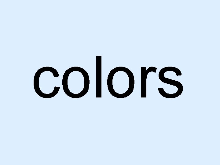 colors 