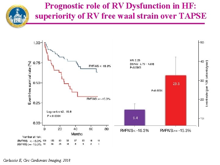 Prognostic role of RV Dysfunction in HF: superiority of RV free waal strain over