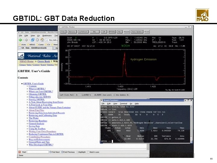 GBTIDL: GBT Data Reduction 11 