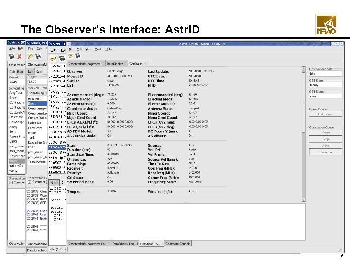 The Observer’s Interface: Astr. ID 9 
