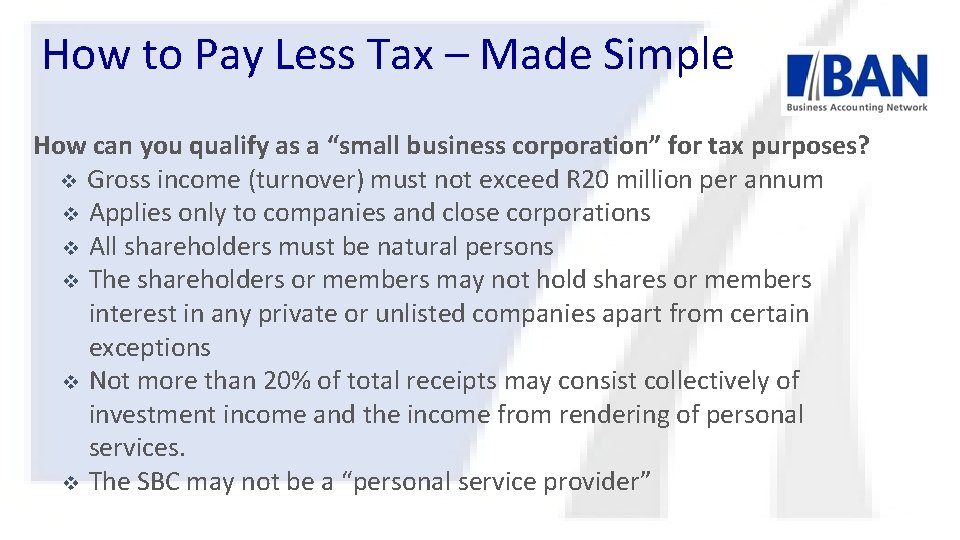 How to Pay Less Tax – Made Simple How can you qualify as a