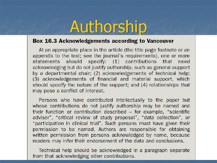 Authorship 