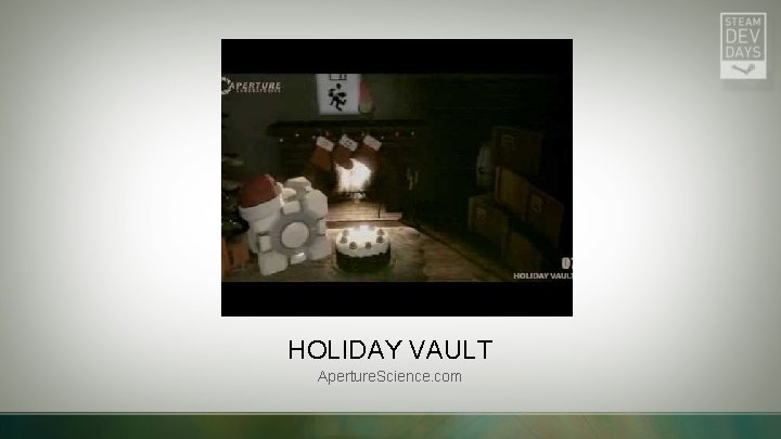 HOLIDAY VAULT Aperture. Science. com 