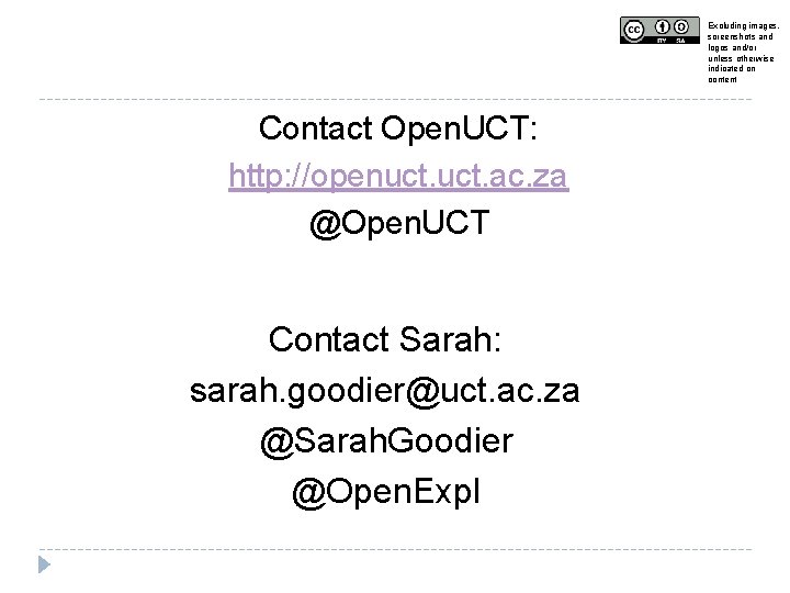 Excluding images, screenshots and logos and/or unless otherwise indicated on content Contact Open. UCT: