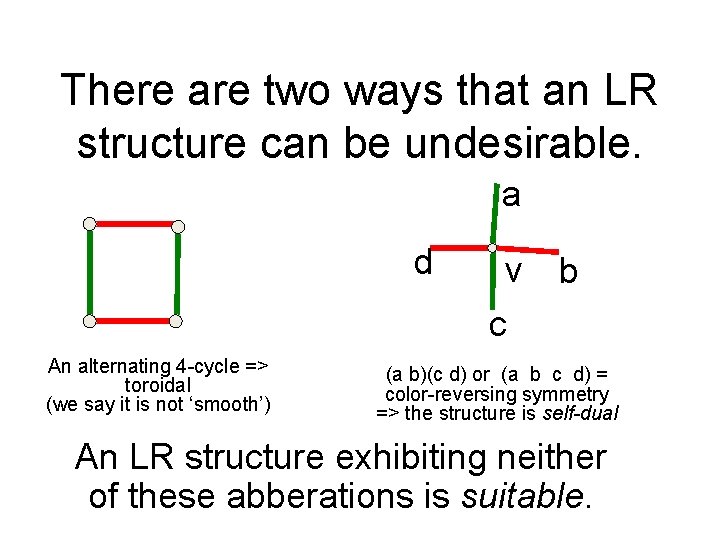 There are two ways that an LR structure can be undesirable. a d An