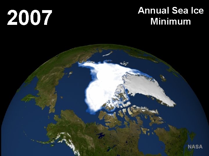 2007 Annual Sea Ice Minimum NASA 