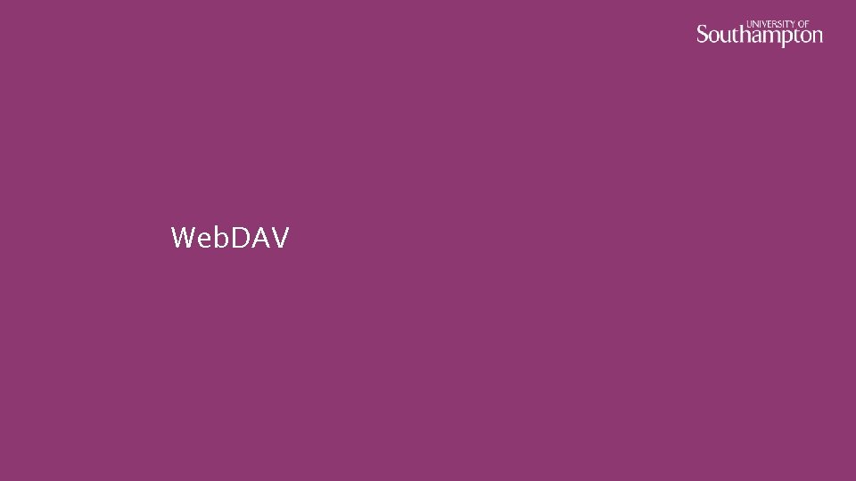 Web. DAV 