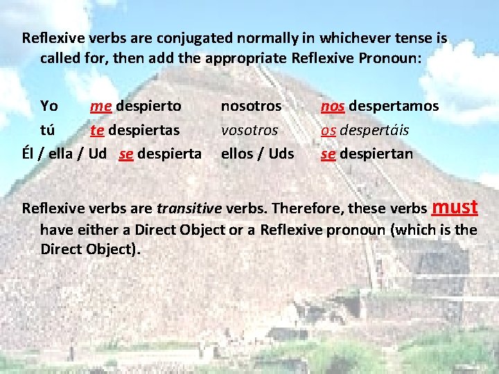 Reflexive verbs are conjugated normally in whichever tense is called for, then add the