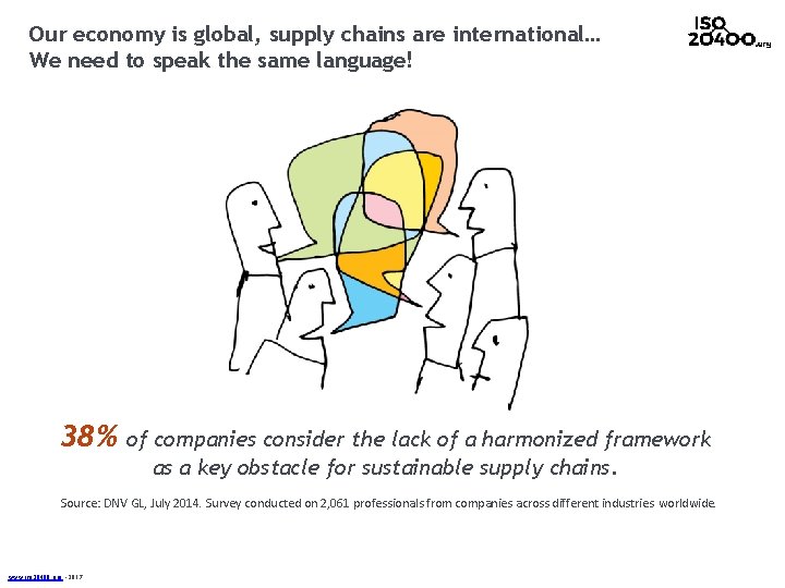 Our economy is global, supply chains are international… We need to speak the same