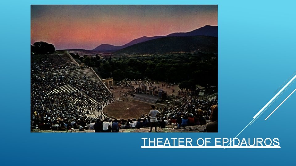 THEATER OF EPIDAUROS 