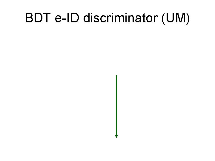 BDT e-ID discriminator (UM) 