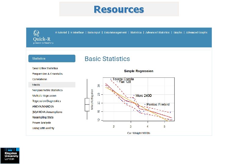 R for Statistics and Graphics Session 5 Beyond