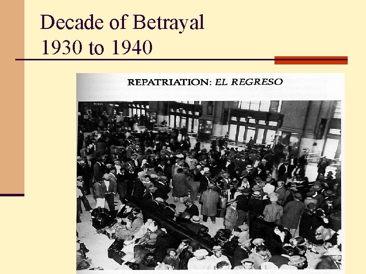 Decade of Betrayal 1930 to 1940 