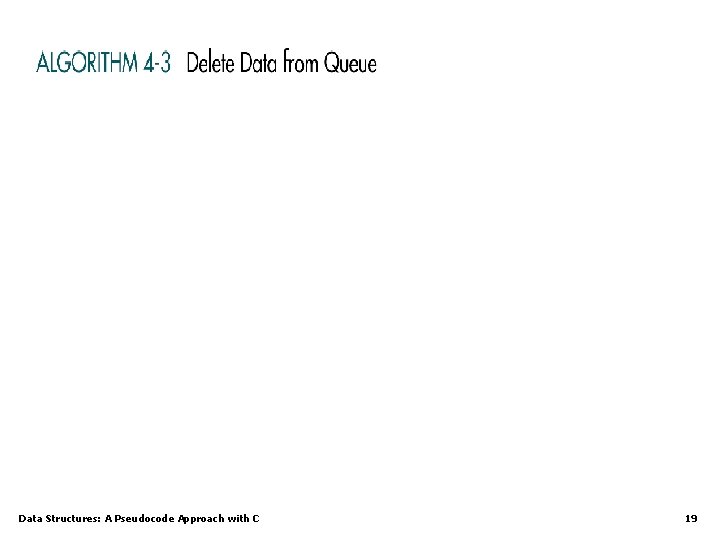 Data Structures: A Pseudocode Approach with C 19 Data Structures: A Pseudocode Approach with C 19