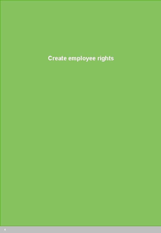 Create employee rights 6 