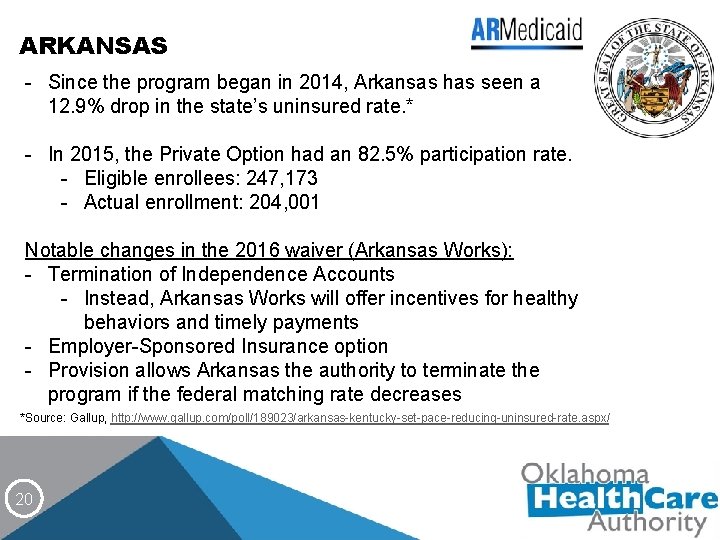 ARKANSAS - Since the program began in 2014, Arkansas has seen a 12. 9%